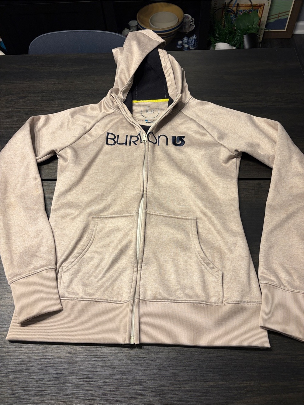 Burton DRYRIDE Scoop Full Zip Hoodie Tan Beige Women’s Size M
